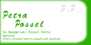 petra possel business card